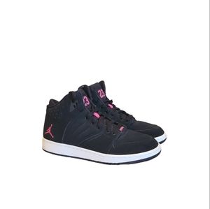 Premium Vivid Pink Nike Air Jordan 1 Flight 4 GG High Top Size 8.5Y